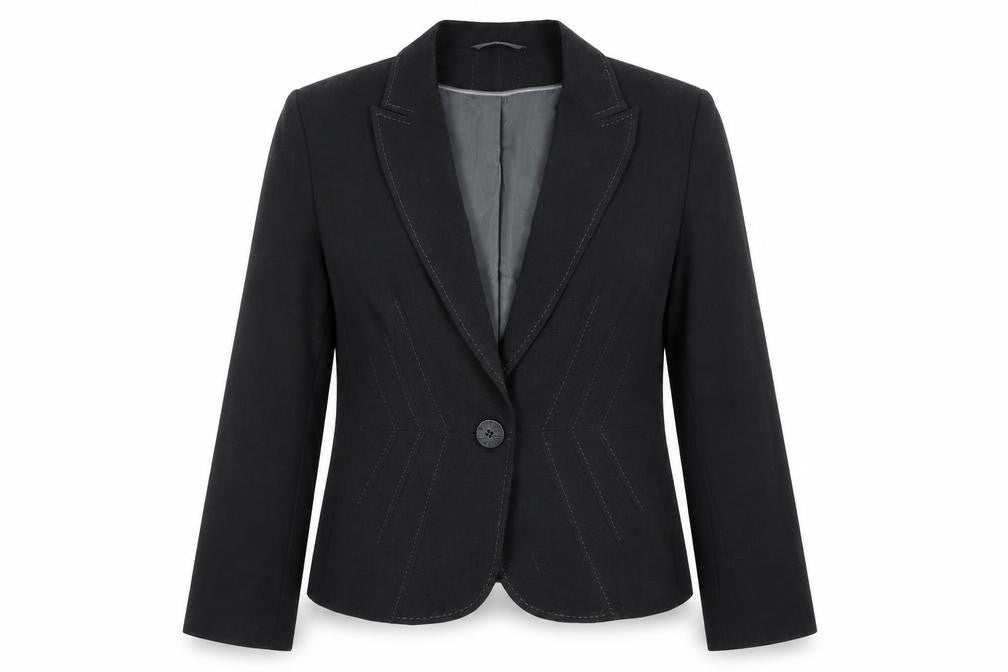 Marks & Spencer Womens Grey Jacket Blazer Size 12 Button