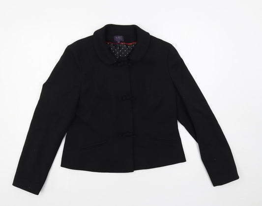 Marks and Spencer Womens Black 3-in-1 Jacket Jacket Size 14 Snap