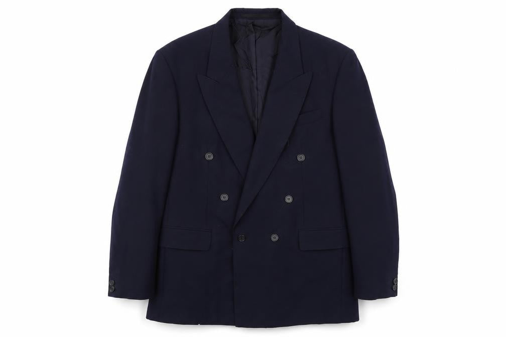 Varteks Mens Blue Polyester Jacket Suit Jacket Size 40 Regular