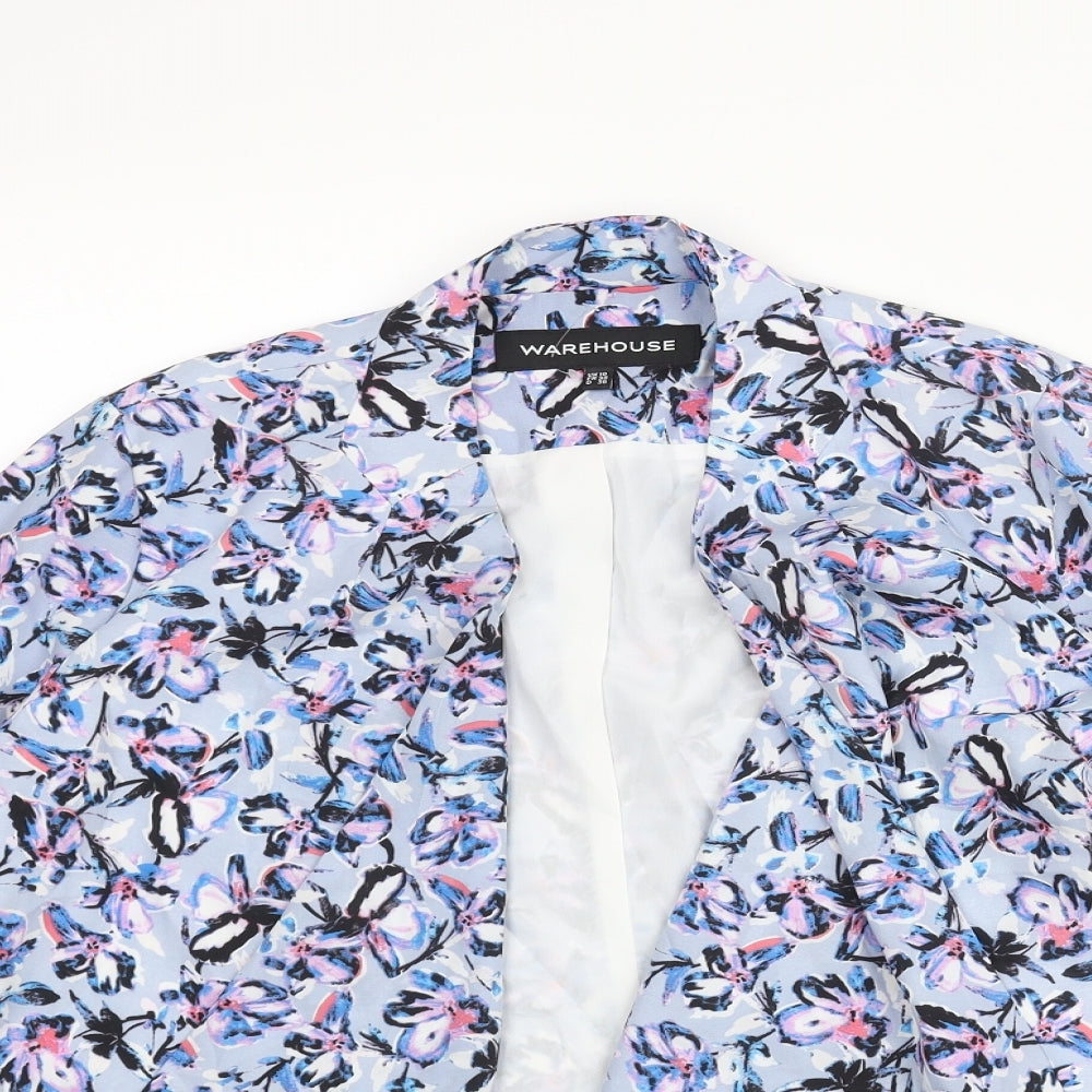 Warehouse Womens Multicoloured Floral Jacket Size 10