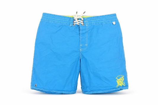 Polo Ralph Lauren Girls Blue Cotton Bermuda Shorts Size M L7 in Regular Drawstring - Swim Shorts