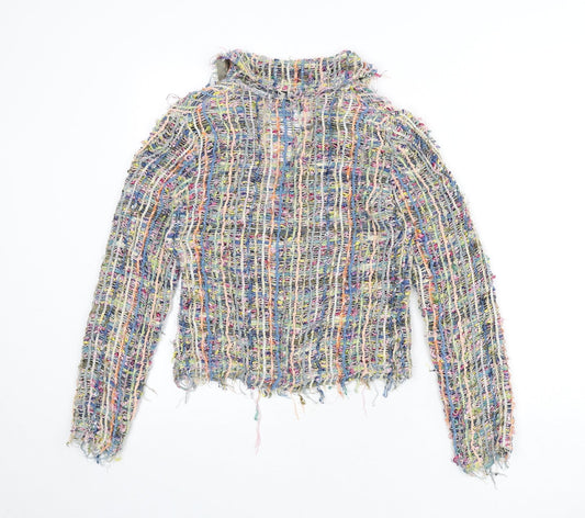 Caroline Bliss Womens Multicoloured Jacket Size 12 Button - Shoulder Pads