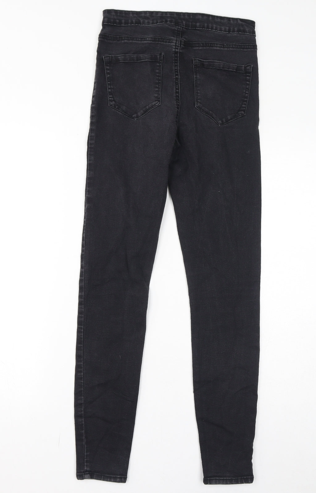 Denim & Co. Womens Black Cotton Skinny Jeans Size 10 L30 in Regular Zip