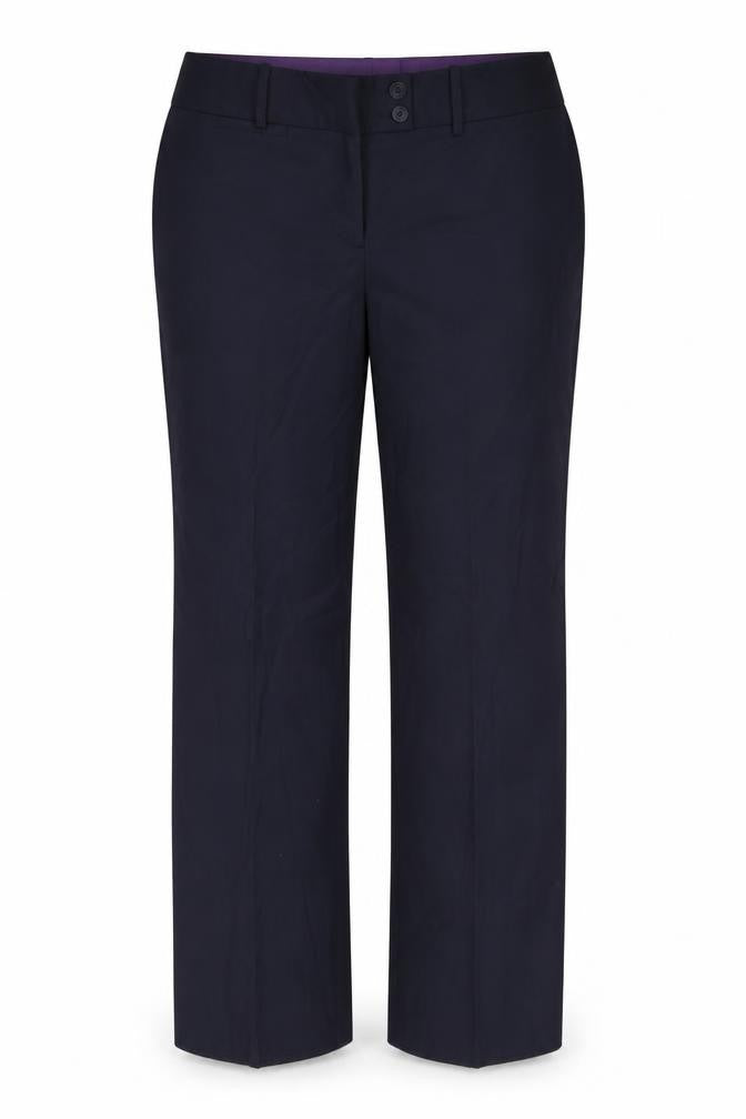 Brook Taverner Womens Black Polyester Dress Pants Trousers Size 16 L36 in Regular Zip