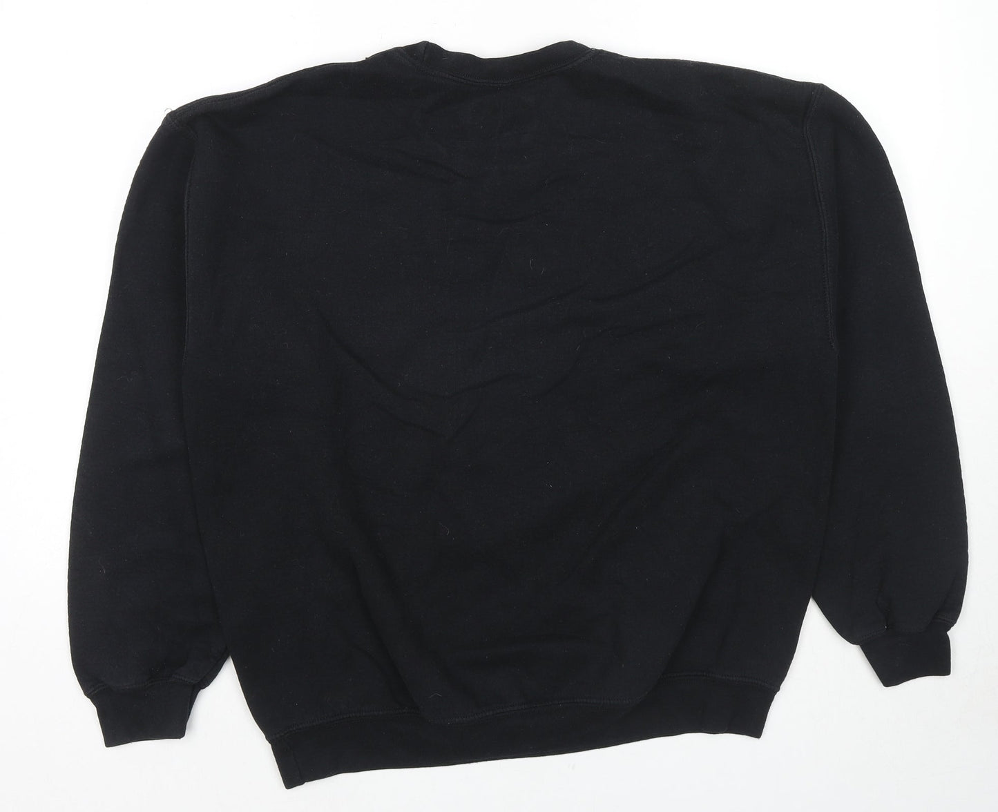 PRETTYLITTLETHING Womens Black Cotton Pullover Sweatshirt Size M Pullover