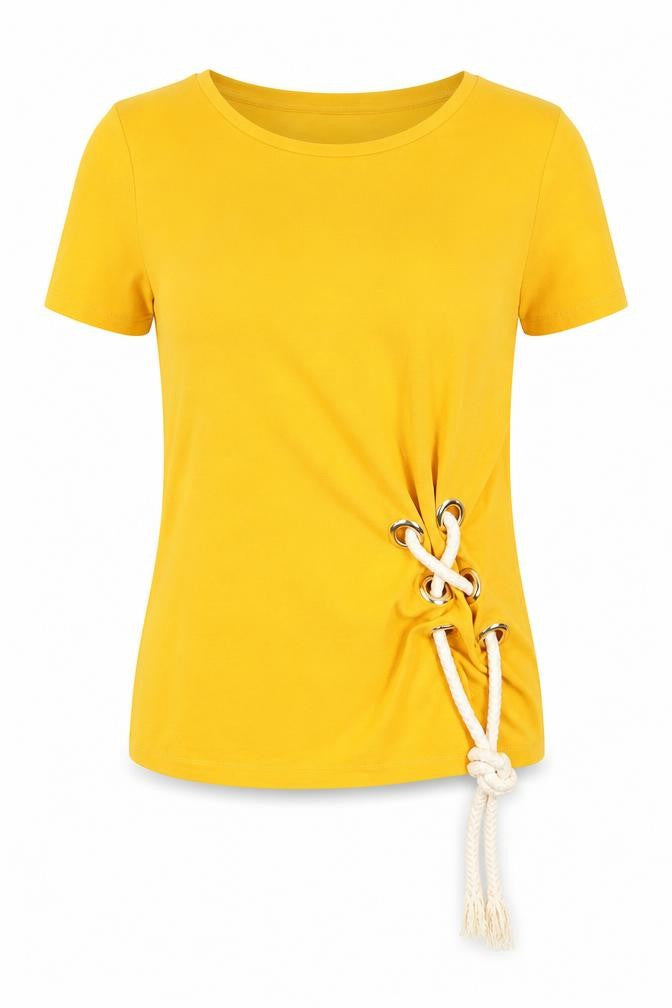 Autograph Womens Orange Cotton Camisole T-Shirt Size 8 Round Neck