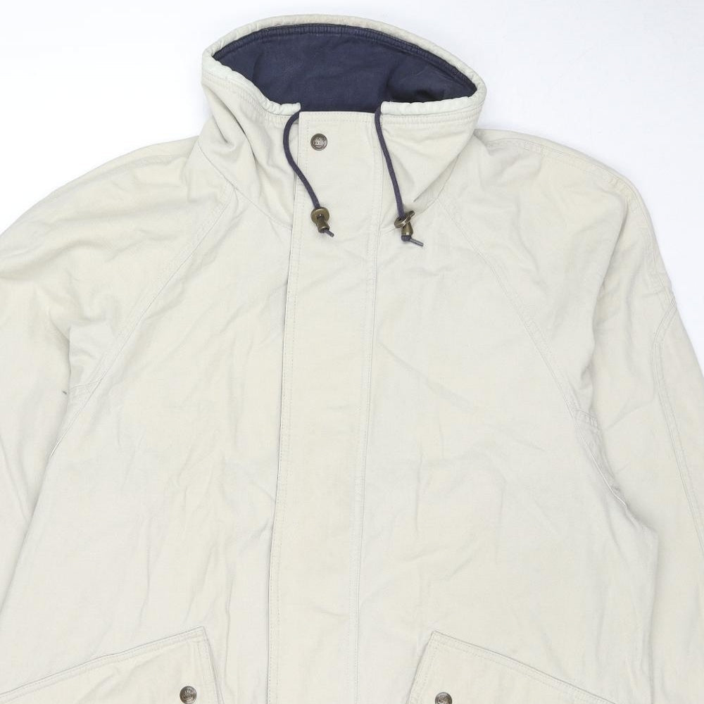 Timberland Mens Beige Bomber Jacket Jacket Size XS Zip