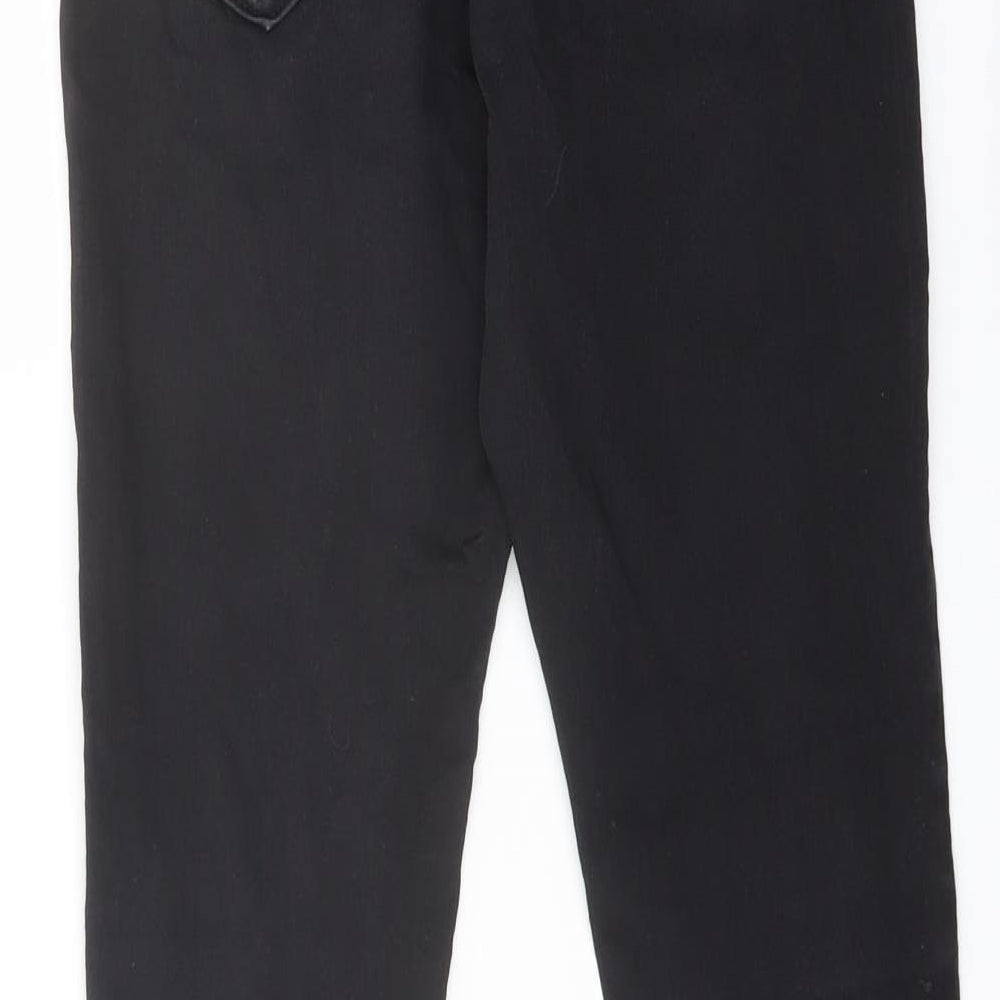 Marks and Spencer Womens Black Cotton Jegging Jeans Size 10 L26 in Regular Button