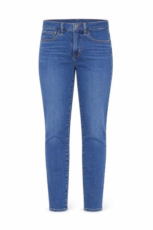 Gap Womens Blue Cotton Skinny Jeans Size 28 in L28 in Regular Button