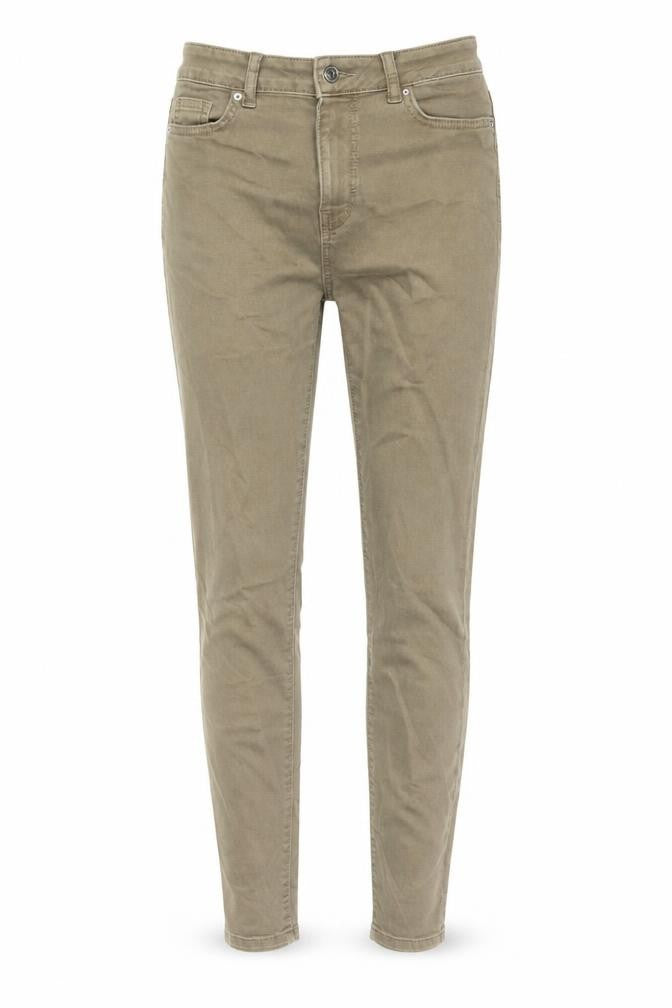 Denim & Co. Womens Green Cotton Skinny Jeans Size 6 L28 in Regular Button