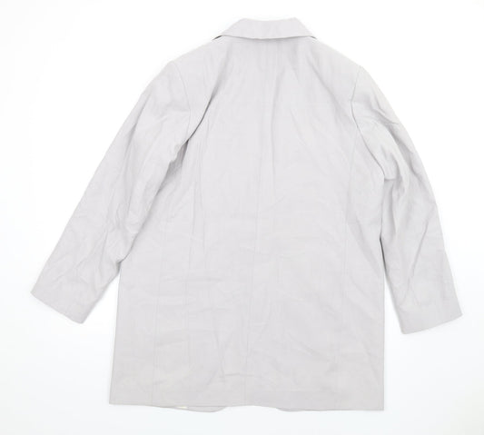 H&M Mens Grey Jacket Blazer Size M Button
