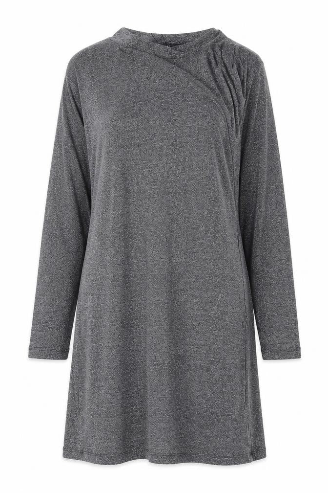 Marks and Spencer Womens Silver Polyamide A-Line Size 18 Round Neck Pullover - Shoulder Pads