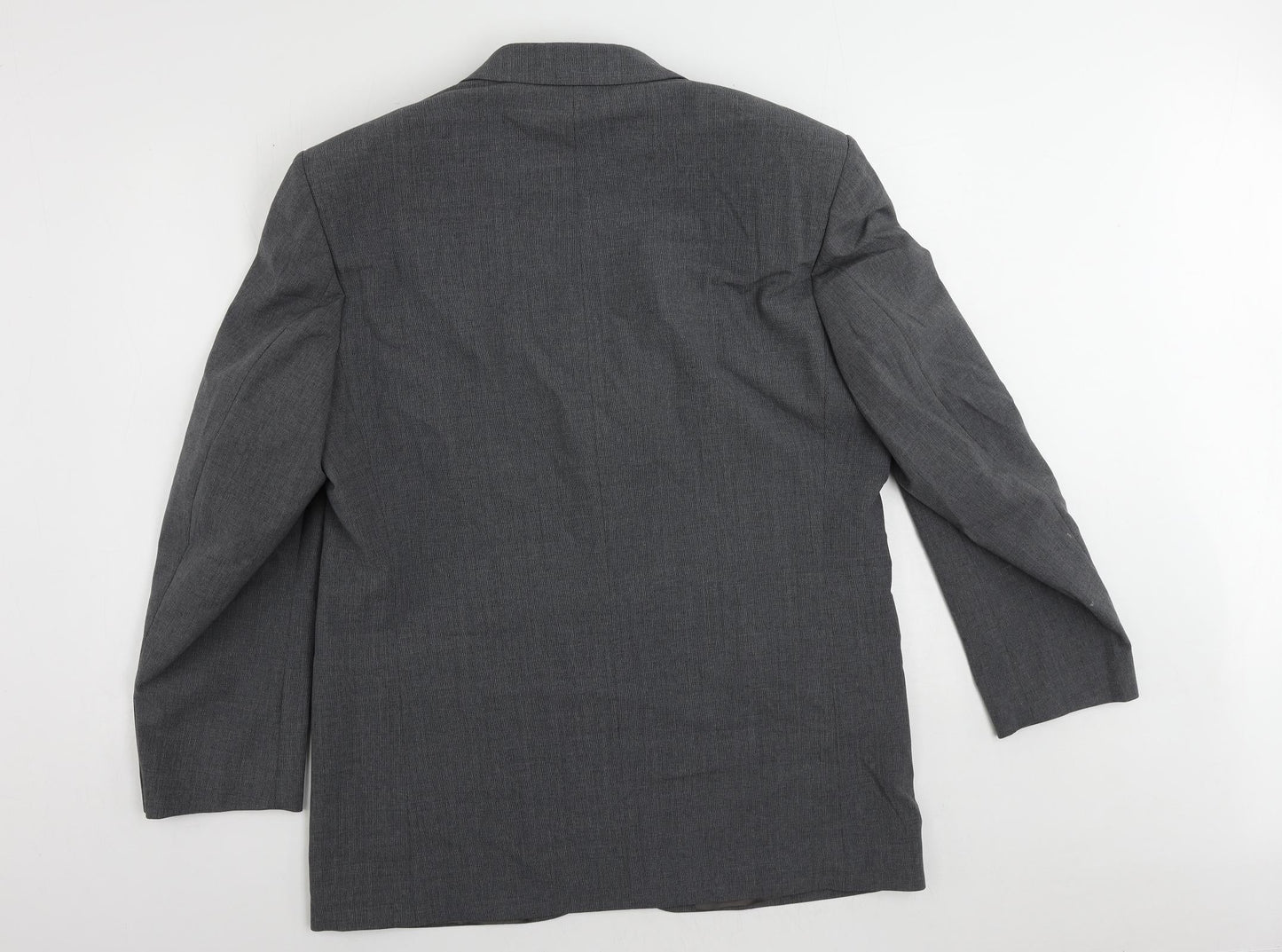 Marks and Spencer Mens Grey Polyester Jacket Suit Jacket Size 44 Regular