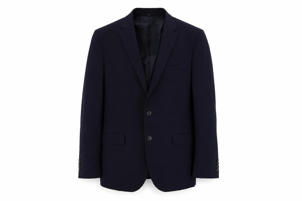 Marks and Spencer Mens Blue Polyester Jacket Suit Jacket Size 46 Regular