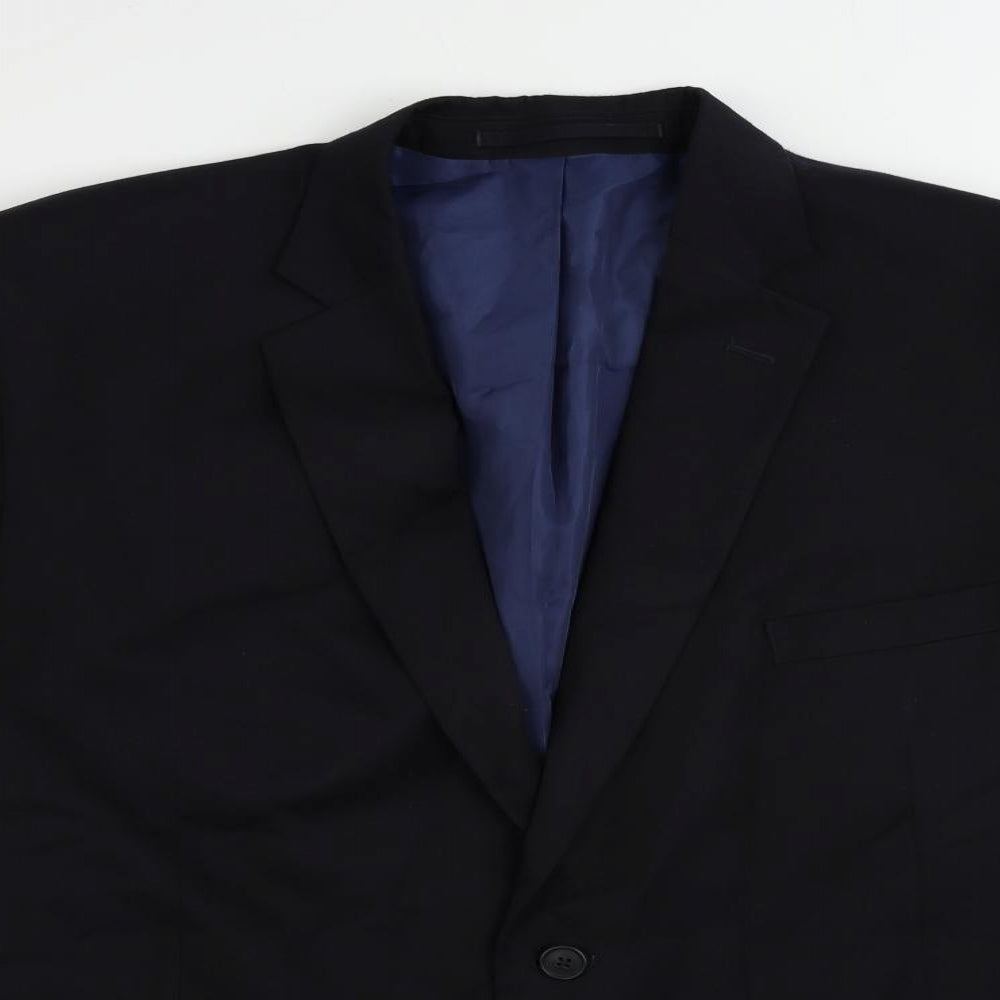 Marks and Spencer Mens Blue Polyester Jacket Suit Jacket Size 48 Regular