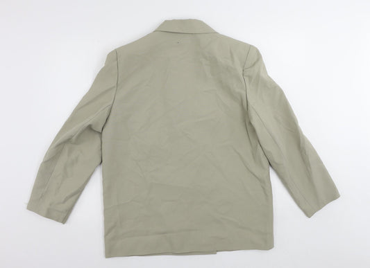Accolade Womens Green Jacket Blazer Size 14 Button