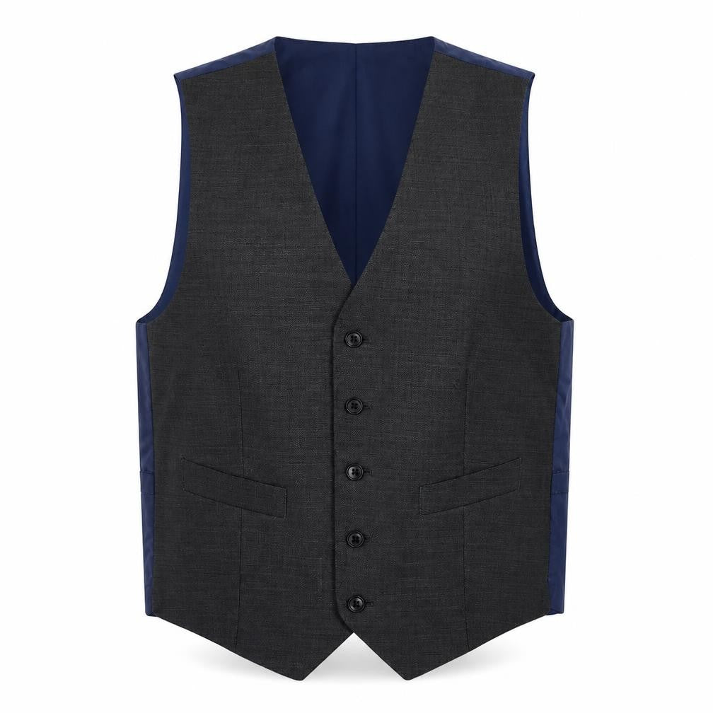 Marks and Spencer Mens Grey Wool Jacket Suit Waistcoat Size 36 Regular