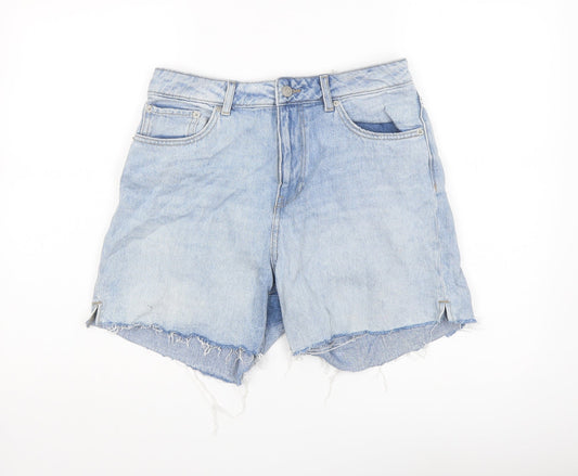 JJXX Womens Blue Cotton Hot Pants Shorts Size 30 in L3 in Regular Button