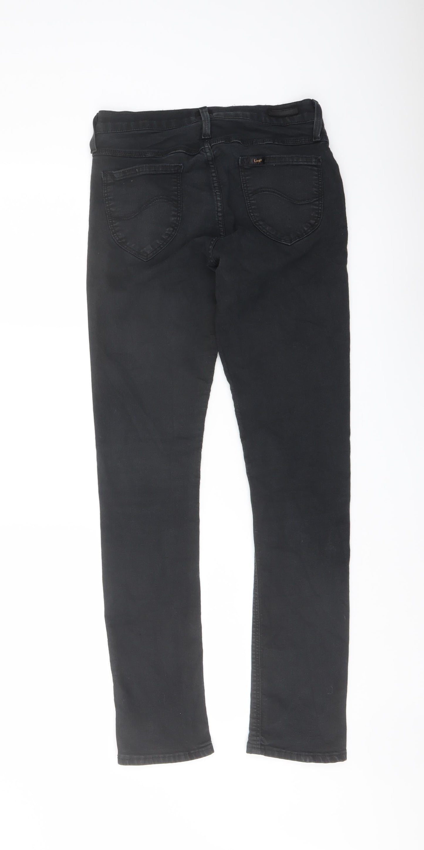 Lee Womens Black Cotton Jegging Jeans Size 26 in L29 in Regular Button