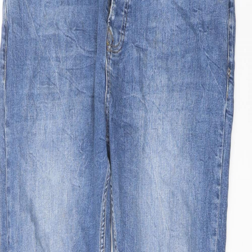 Topman Mens Blue Cotton Skinny Jeans Size 36 in L30 in Regular Button