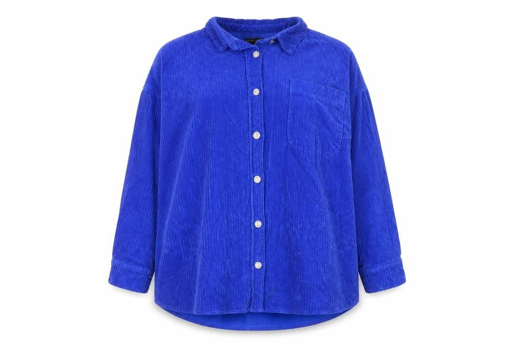 Denim & Co. Womens Blue Jacket Size 14 Button