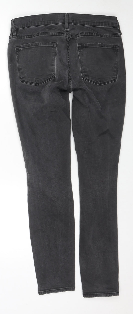 FRAME Womens Grey Cotton Skinny Jeans Size 27 in L28 in Regular Zip