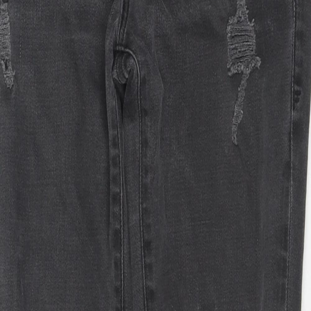 FRAME Womens Grey Cotton Skinny Jeans Size 27 in L28 in Regular Zip