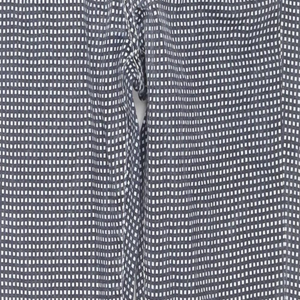 Jack Wills Womens Black Check Cotton Skinny Jeans Size 29 in L25 in Regular Zip