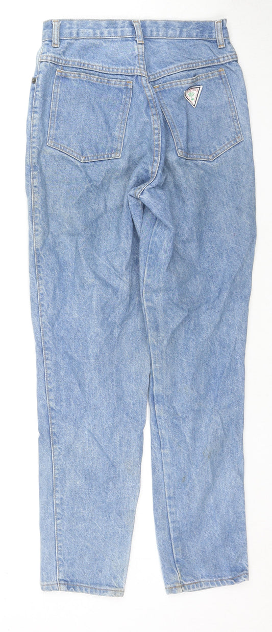 Palmetto's Womens Blue Cotton Straight Jeans Size 26 in L27 in Regular Zip