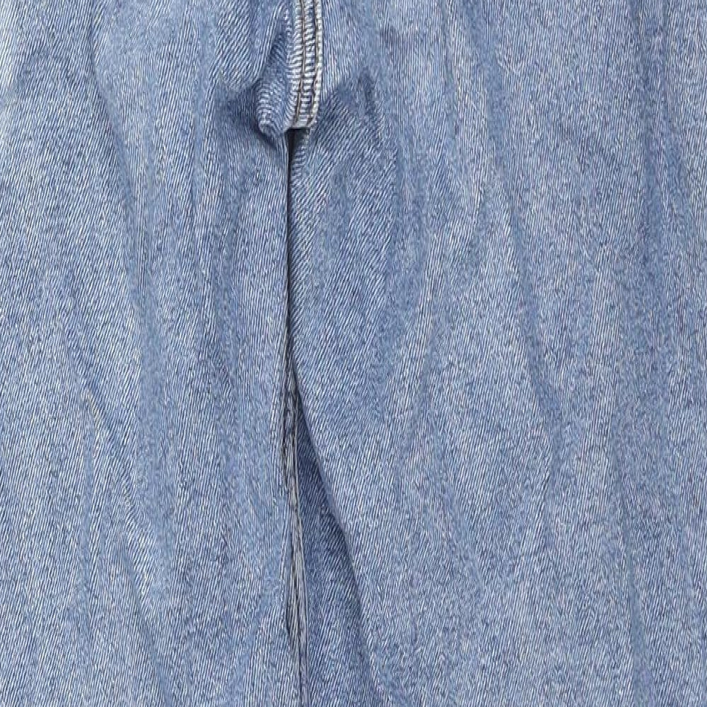 Hollister Womens Blue Geometric Cotton Straight Jeans Size 27 in L31 in Regular Zip - Stars