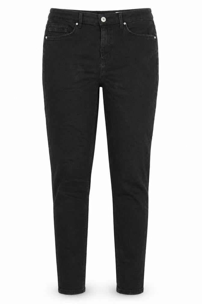Marks and Spencer Womens Black Cotton Skinny Jeans Size 4 L27 in Regular Zip