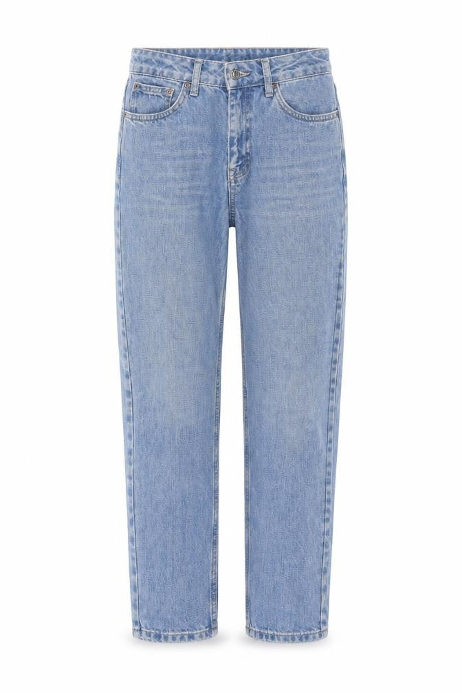 Topshop Womens Blue Cotton Straight Jeans Size 25 in L32 in Regular Zip