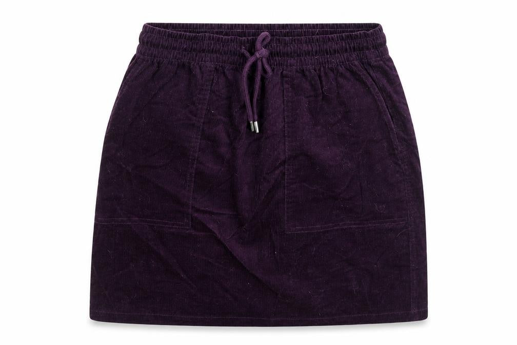 Beloved Womens Purple Cotton Mini Skirt Size S Drawstring
