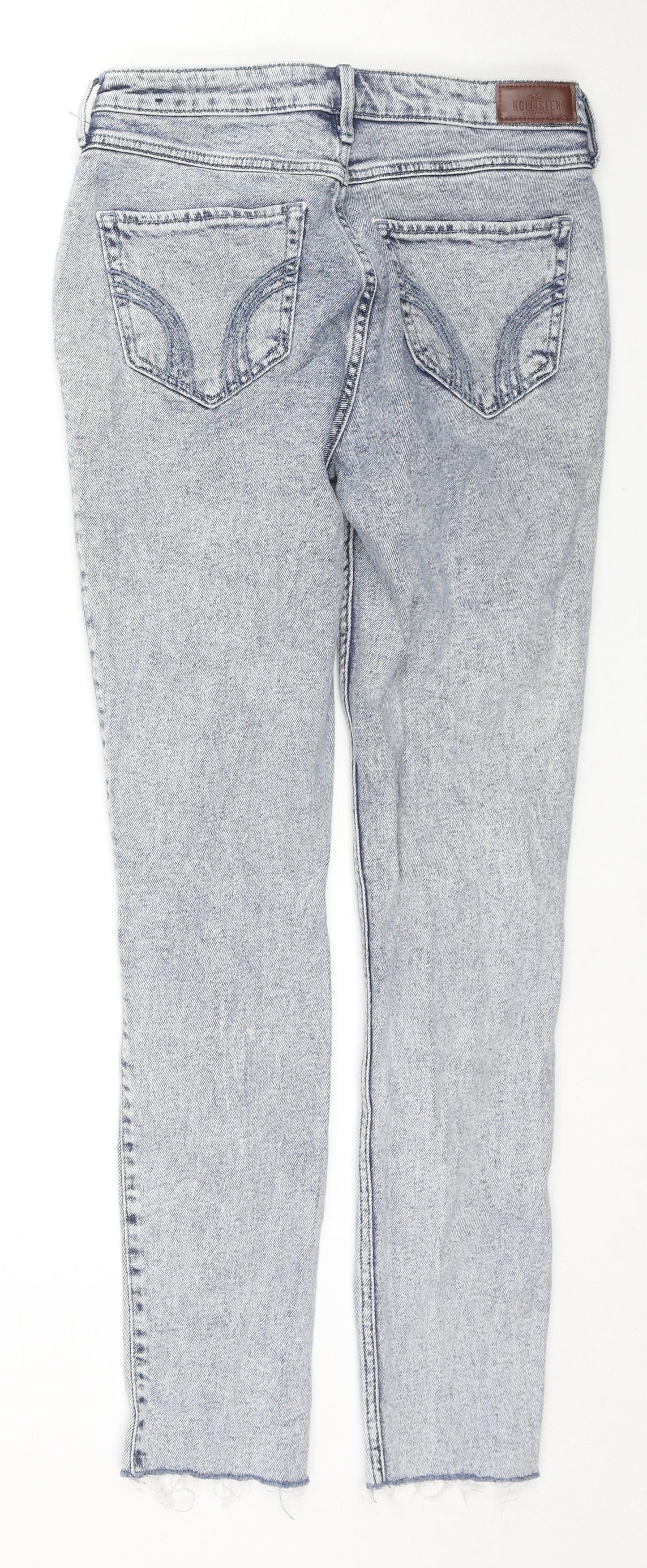 Hollister Womens Blue Cotton Skinny Jeans Size 27 in L30 in Regular Zip