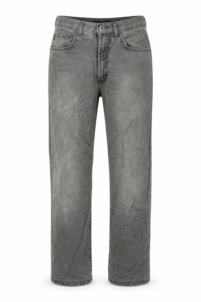 Exclusively Womens Grey Cotton Straight Jeans Size 30 in L30 in Regular Zip