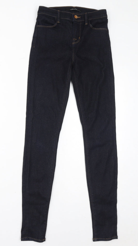 J Brand Womens Blue Cotton Skinny Jeans Size 24 in L30 in Regular Zip