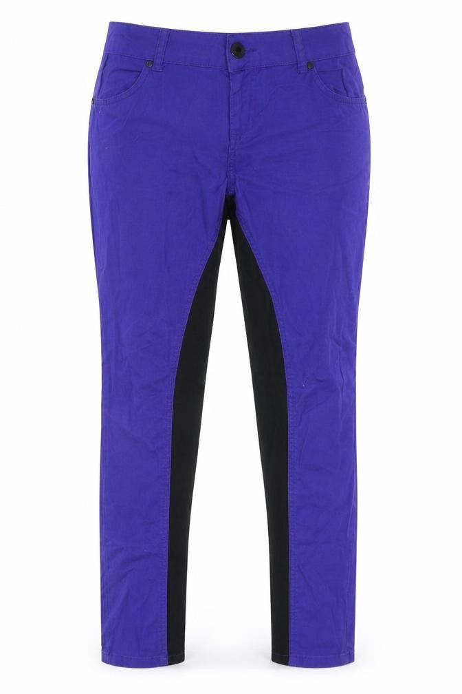 Internacionale Womens Blue Cotton Skinny Jeans Size 14 L29 in Regular Zip