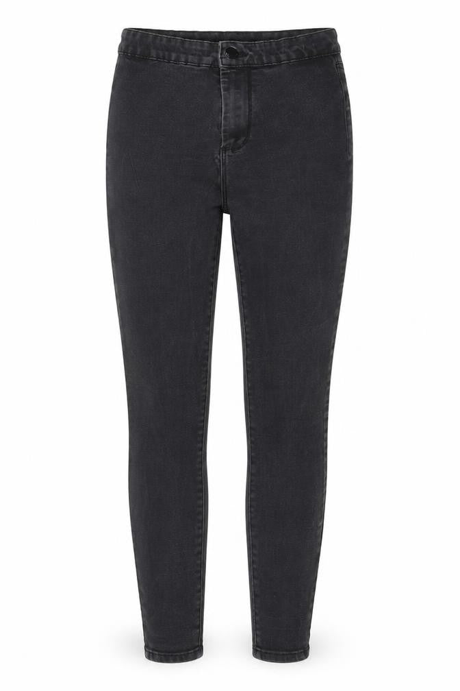 Denim & Co. Womens Grey Cotton Skinny Jeans Size 10 L30 in Regular Zip - Pockets
