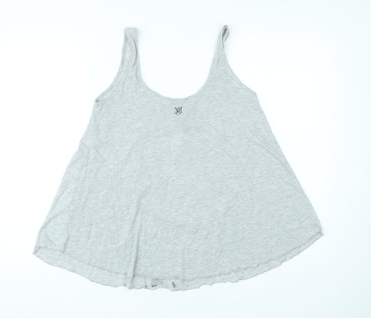 NMG Jeans Womens Grey Polyester Basic Tank Size S Scoop Neck - Photo Prints