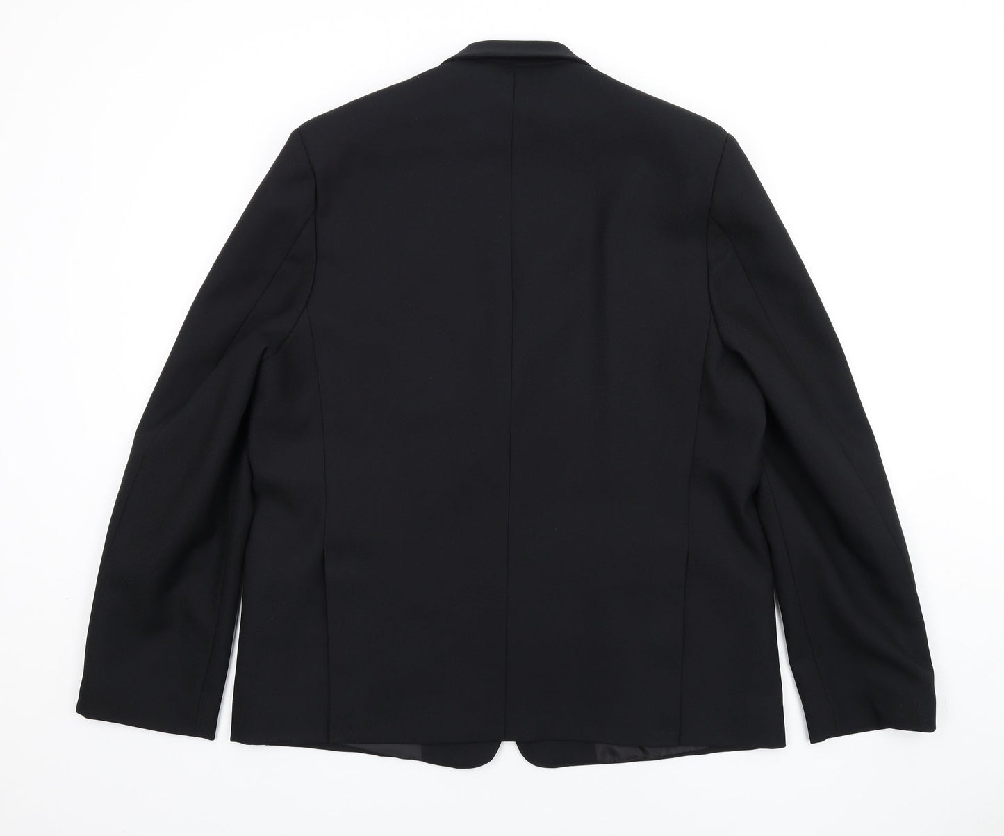 BHS Mens Black Polyester Jacket Blazer Size 40 Regular