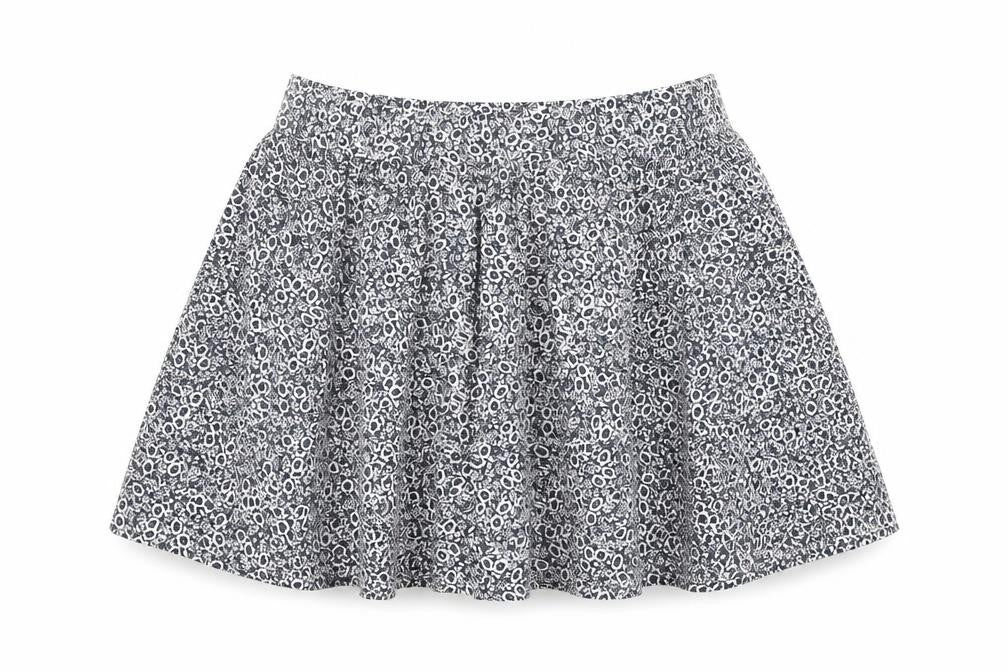Marks and Spencer Womens Blue Floral Cotton Swing Skirt Size 22 - Elasticated Waist