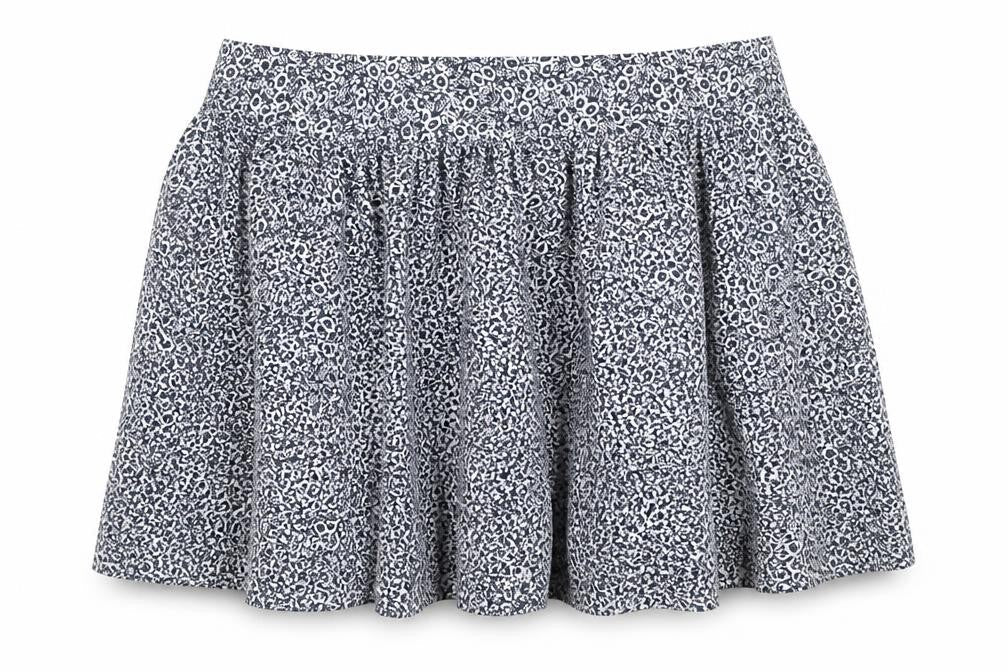 Marks and Spencer Womens Blue Floral Cotton Swing Skirt Size 18 - Elasticated Waist