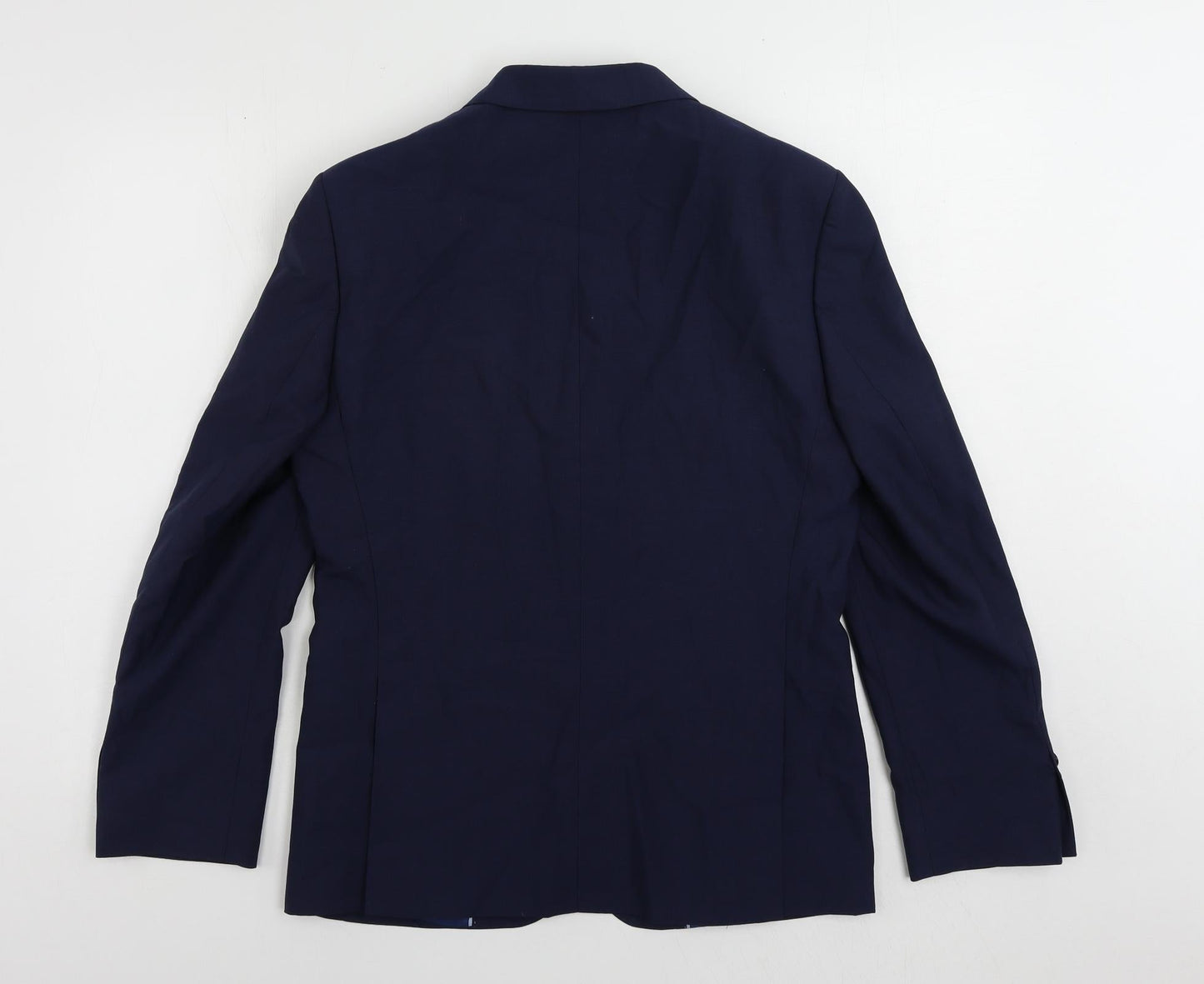 Marks and Spencer Mens Blue Wool Jacket Suit Jacket Size 36 Regular