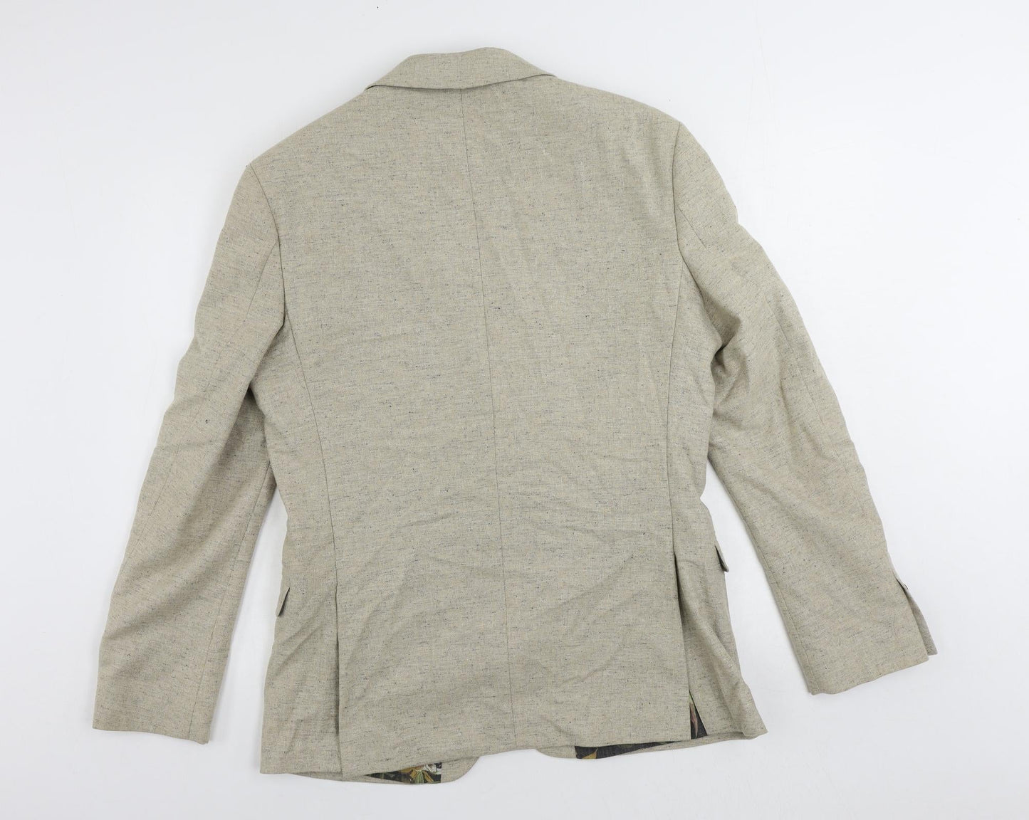 Limehaus Mens Beige Wool Jacket Blazer Size 40 Regular