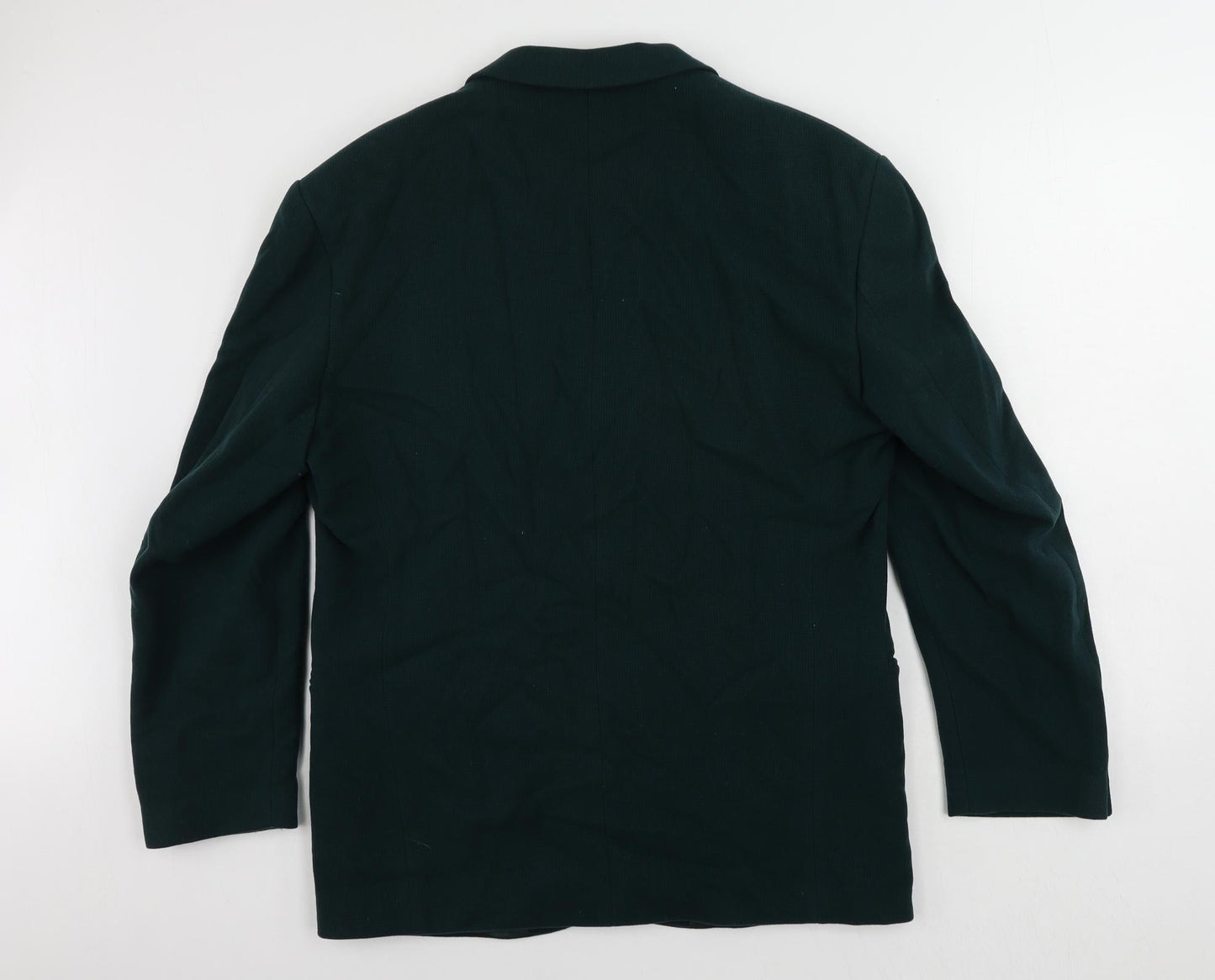 St. Bernard Mens Green Wool Jacket Blazer Size 42 Regular