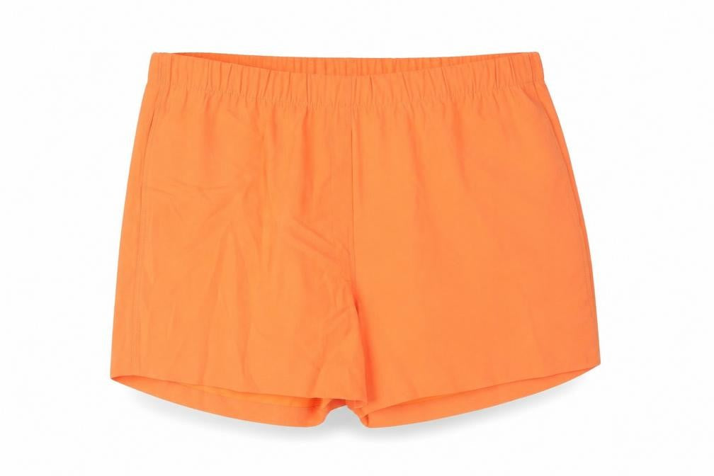 Marks and Spencer Womens Orange Polyester Basic Shorts Size 24 L4 in Regular Pull On