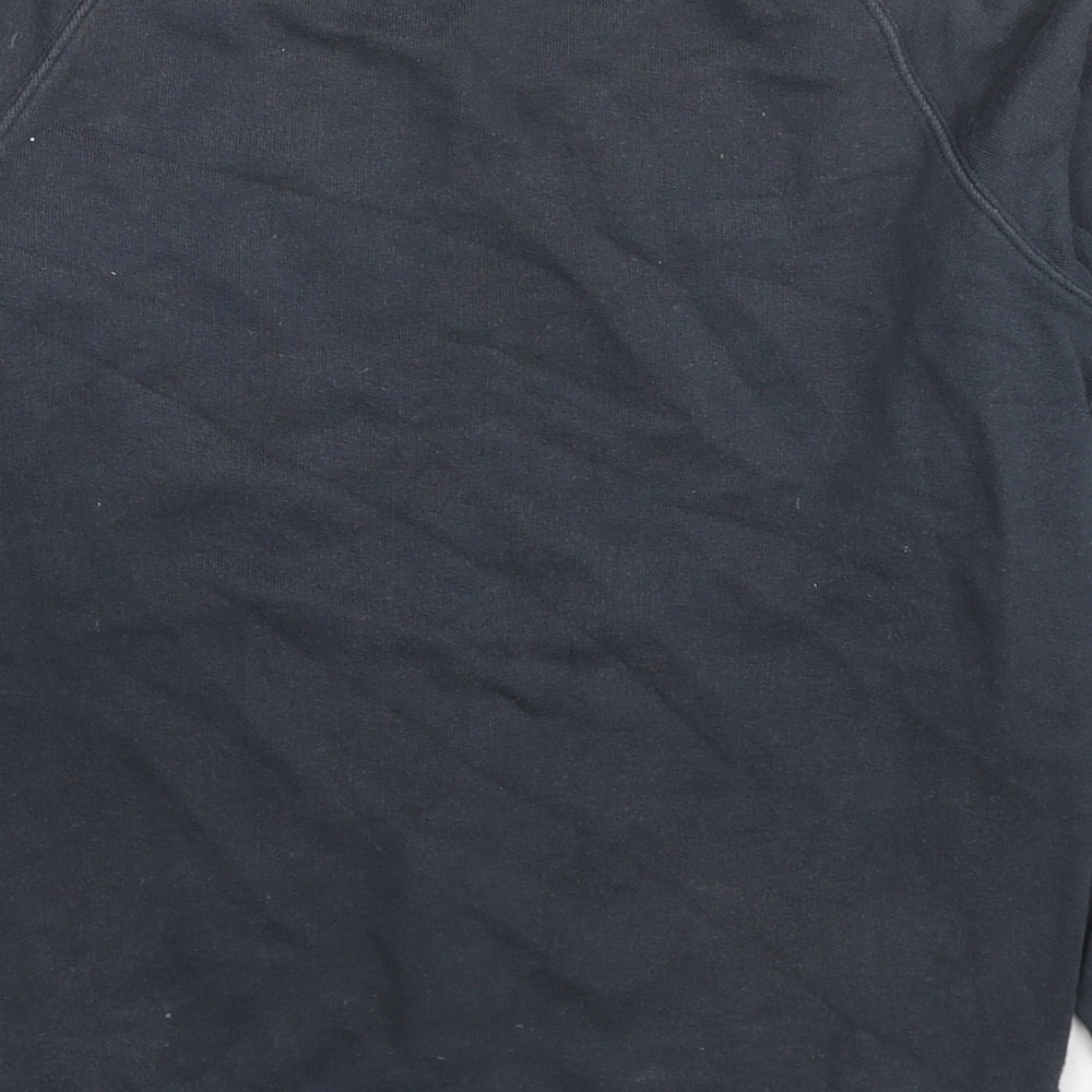 Jack Wills Womens Black Floral Cotton Pullover Sweatshirt Size 6 Pullover - Lace Detail