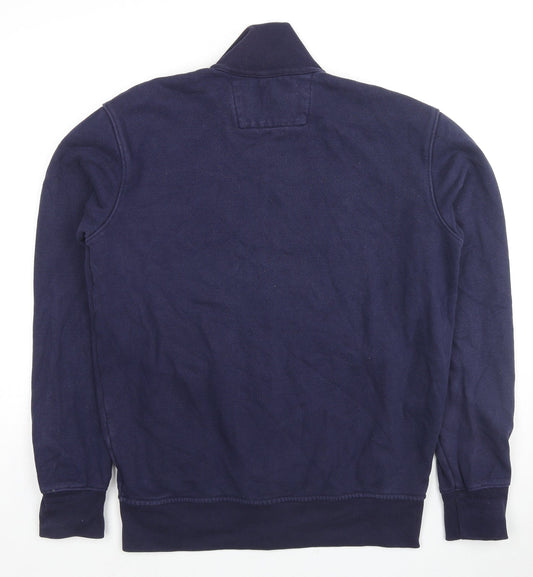 Kirkland Signature Mens Blue Cotton Full Zip Hoodie Size M