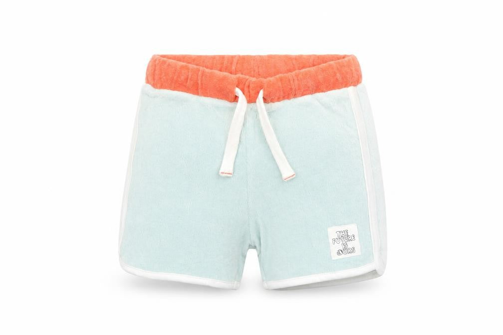 Front view of Marks & Spencer Baby Green Cotton sweatpants, Months Drawstring - The Future Is Ours Elasticated Waist