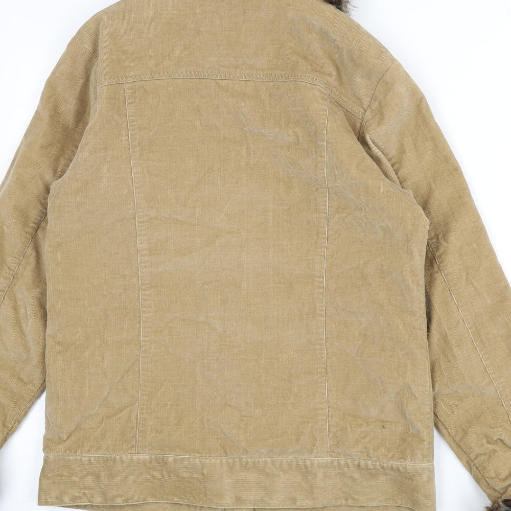 Crew Clothing Womens Beige Jacket Size 8 Zip
